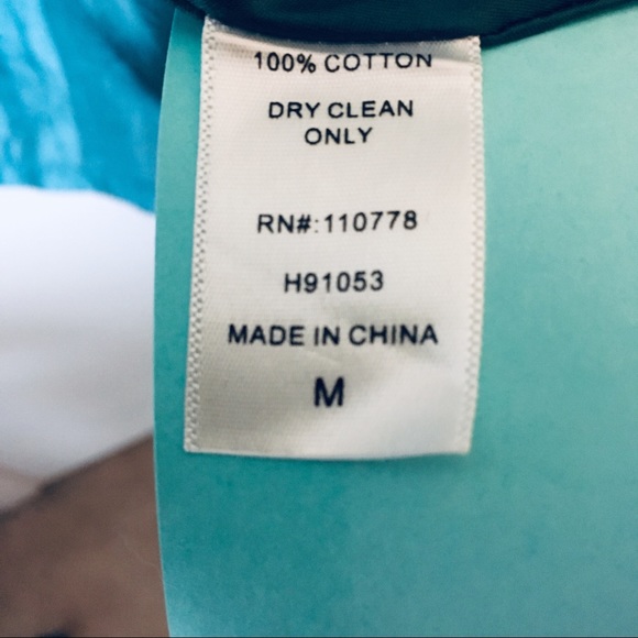 Teal cotton car coat - Picture 8 of 8